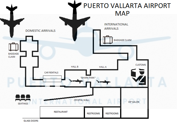 Puerto Vallarta Airport Map Puerto Vallarta Airport